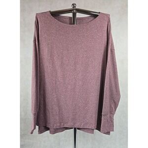 Nine West Active Shirt‎ Women Size 1X Long Sleeve Mauve Top Thumb Holes NWT